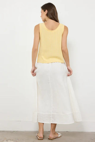 STRIPE LINEN TANK