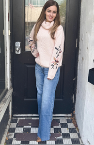 Pepper Embroidered Sweater