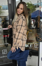 Emerson Loose Fit Button Down Plaid Top