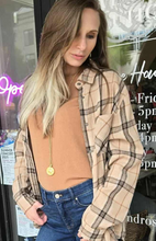Emerson Loose Fit Button Down Plaid Top