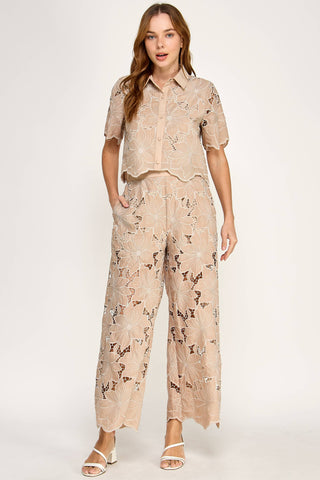 Audrey Floral Lace Blouse