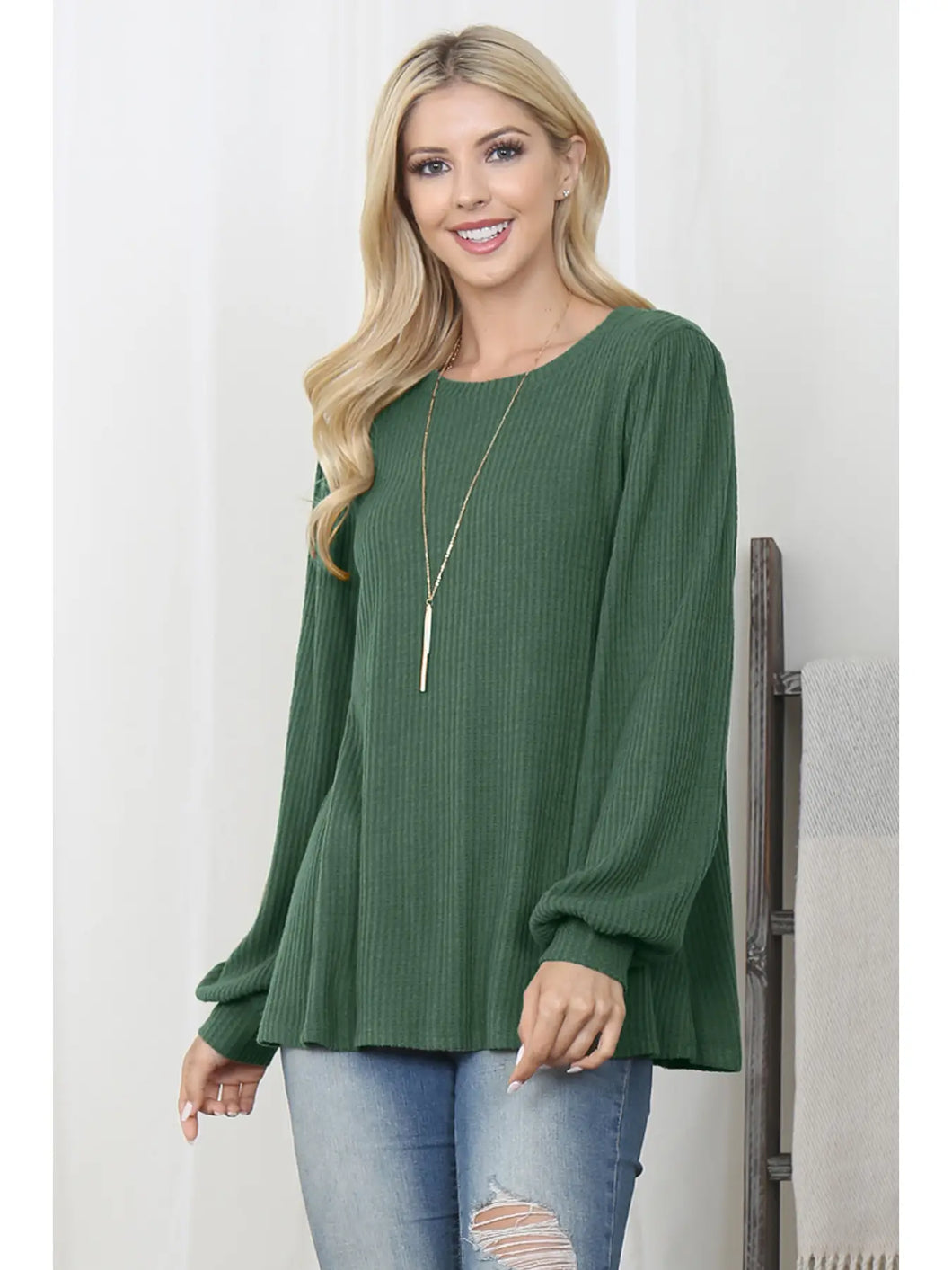 Nora Waffle Knit Top