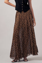 Sophisticated Leopard Pleated Skirt