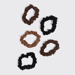 Ruched Lace Scrunchies 5pc Set