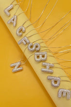 Initial Pave Bubble Necklace
