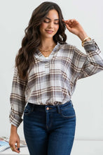 Dana Plaid Top