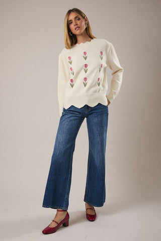 Julia Embroidered Sweater