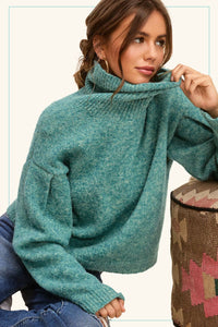 Parker Loose Fit Turtleneck Sweater