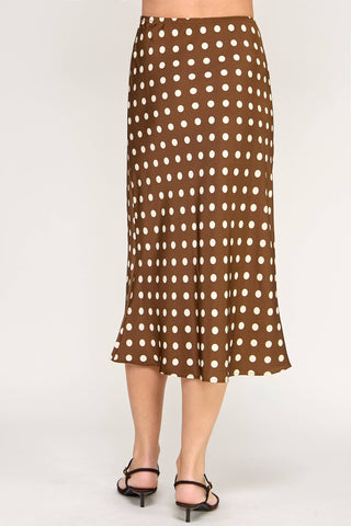 Ellison Polka Dot Midi Skirt