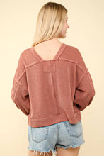 Audrey Comfy Knit Top in Cedarwood