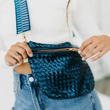 Westlyn Woven Bum Bag in Metallic Gunmetal