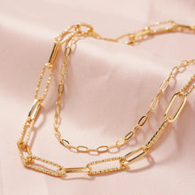 Cut Clip Chain Layered Necklace