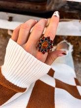 Krush Kandy // Amber Square Cut Blossom Ring