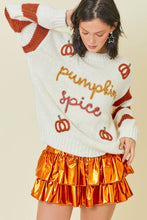 Pumpkin Spice Sweater Knit Top