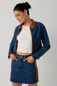 Lola Denim Zip Up Jacket