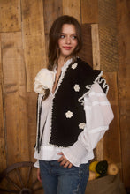 Camdyn Crochet Ruffled Knit Cardigan