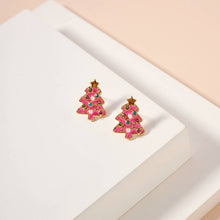 Mini Christmas Tree Stud Earrings