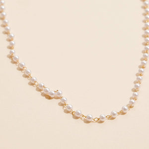 Eden Pearl Link Gold Dipped Necklace