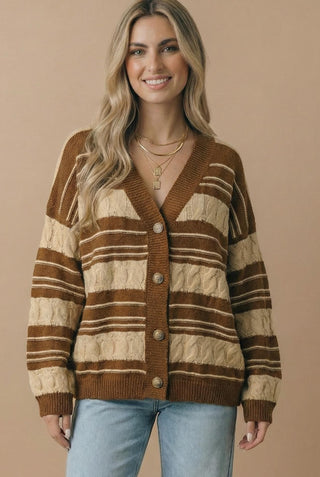 Evelyn Cable Knit Cardigan