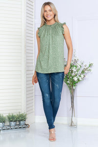 Sweet Lovely Top in Sage