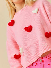 Lovely Hearts Crochet Sweater