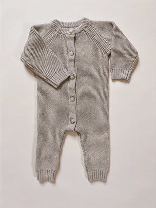 Luna + Luca Classic Purl Knit Jumpsuit - Heather Beige