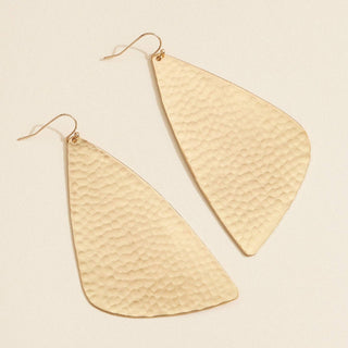 Hammered Teardrop Earrings