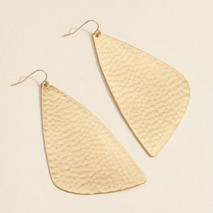 Hammered Teardrop Earrings