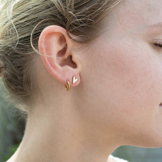 Demi Heart 18K Stud