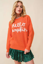 Hello Pumpkin Sweater in Burnt Orange