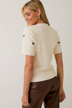 Acorn Embroidered Sweater Top