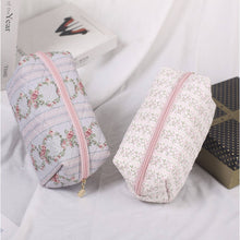 Avery Quilted Floral Cosmetic Bag