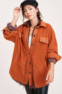 Quinn Loose Fit Button Down Shacket