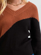 Tanya Asymmetrical Colorblock Knit
