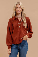 Touch of Fall Top in Rust