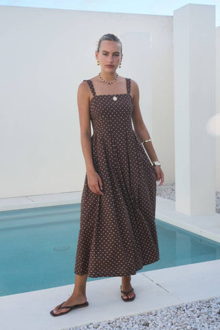 Vivian Polka Dot Midi Dress