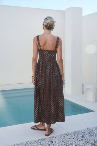 Vivian Polka Dot Midi Dress