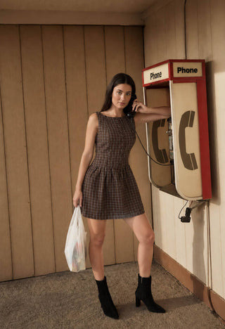 Tessa Plaid Mini Dress