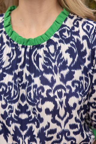 Sophia Abstract Print Top