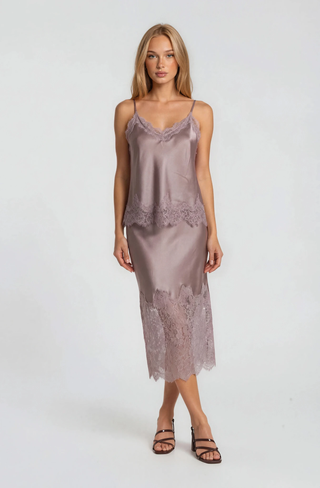 Eleanor Lace Cami in Champagne
