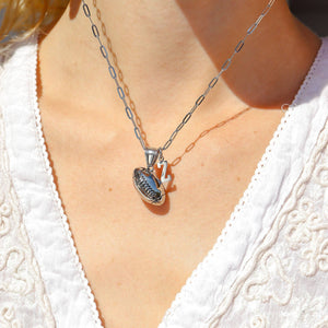 18K Gold 3D Football Pendant