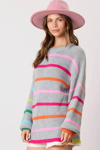 Selma Stripe Oversized Sweater