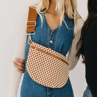 Westlyn Woven Bum Bag in Metallic Gunmetal