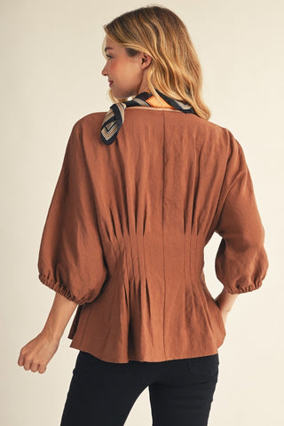 Faye Top in Mocha