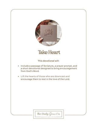 Take Heart Devotional