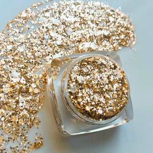 Gold Champagne Golden Metallic Sparkle Face and Body Glitter