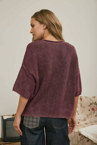 Elowen Cardigan in Burgundy