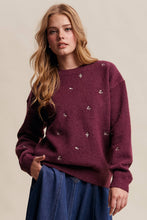 Auburn Embroidered Knit Sweater