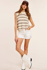 Beth Stripes Sweater Top