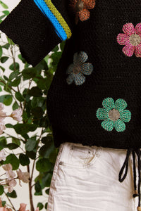 Daisy Embroidered Sweater Top